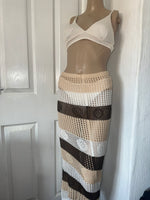MAXI BEACH KNITTED COVER UP SKIRT